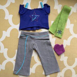 American Girl Mia St Clair Practice Outfit 2008 Retired Doll Clothes Winter Ice